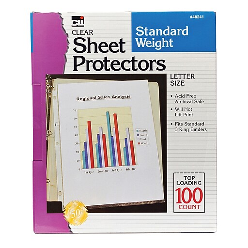 Shop Staples for Sheet Protectors Polypropylene, Clear, 81/2" x 11