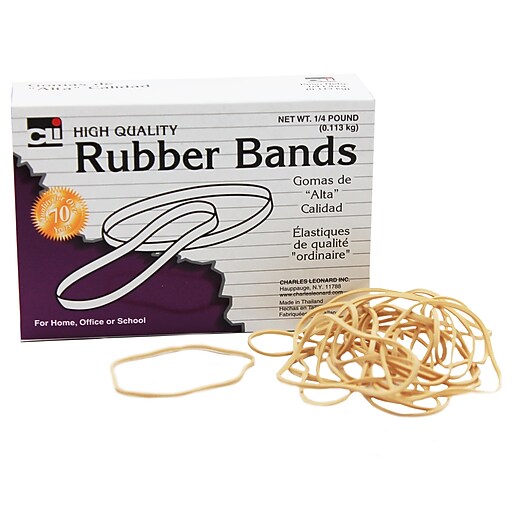 Shop Staples for Charles Leonard Rubber Bands, 3" x 1/16", Approx 338