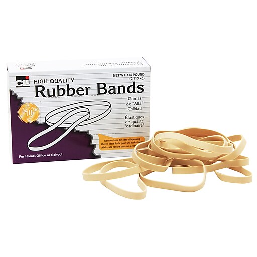 Charles Leonard Rubber Bands, 31/2" x 1/8", Approx 140 (CHL56133) at
