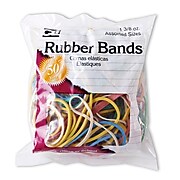 Charles Leonard Rubber Bands, Assorted Colors, 1-3/8 oz., 12 packs (CHL56385)
