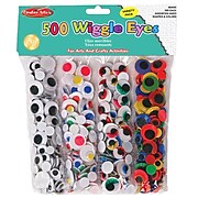 Charles Leonard Round Wiggle Eyes Classpack, Assorted Sizes & Colors, 500 ct. (CHL64595)
