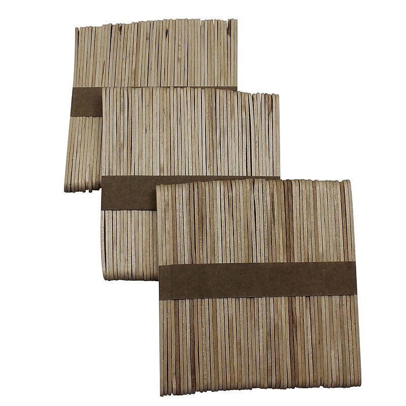 Charles Leonard Regular Craft Sticks, 150/Pack, 6 Packs/Bundle image 1