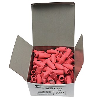 Charles Leonard Economy Cap Eraser, Pink, 144/Box