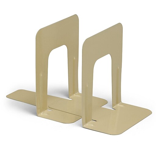 Charles Leonard 9" Bookends, Tan, 2/Set at Staples