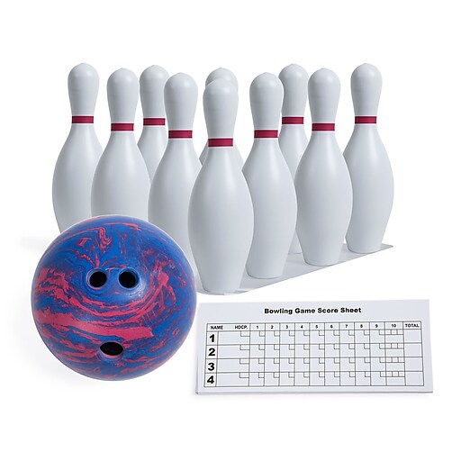 champion sports plastic bowling pin set