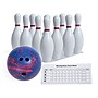Champion Sports Plastic Bowling Pin Set, White/Multicolor (CHSBPSET)~#|#~m007113069_sc7