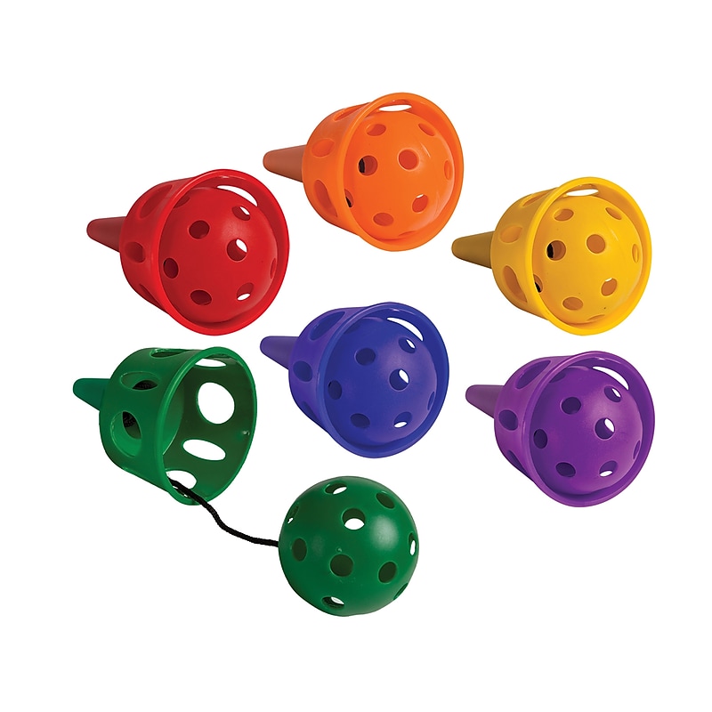 Champion Sports Catch A Ball Plastic Cup Set, Assorted Colors, 12/Set (CHSCUPSET) image 1