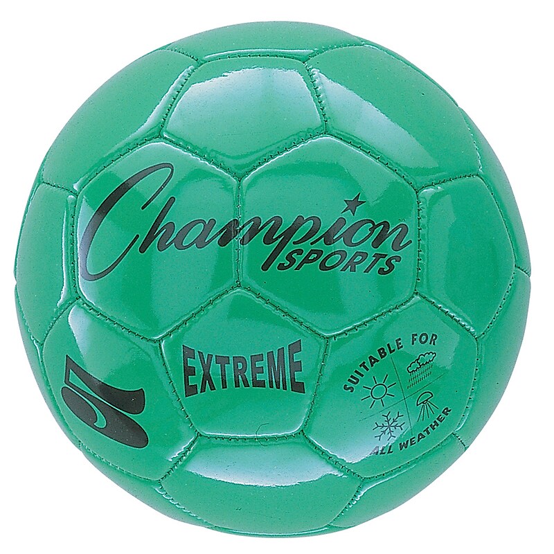 Champion Sports Extreme Size 5 Green Soccer Ball (CHSEX5GN) image 1