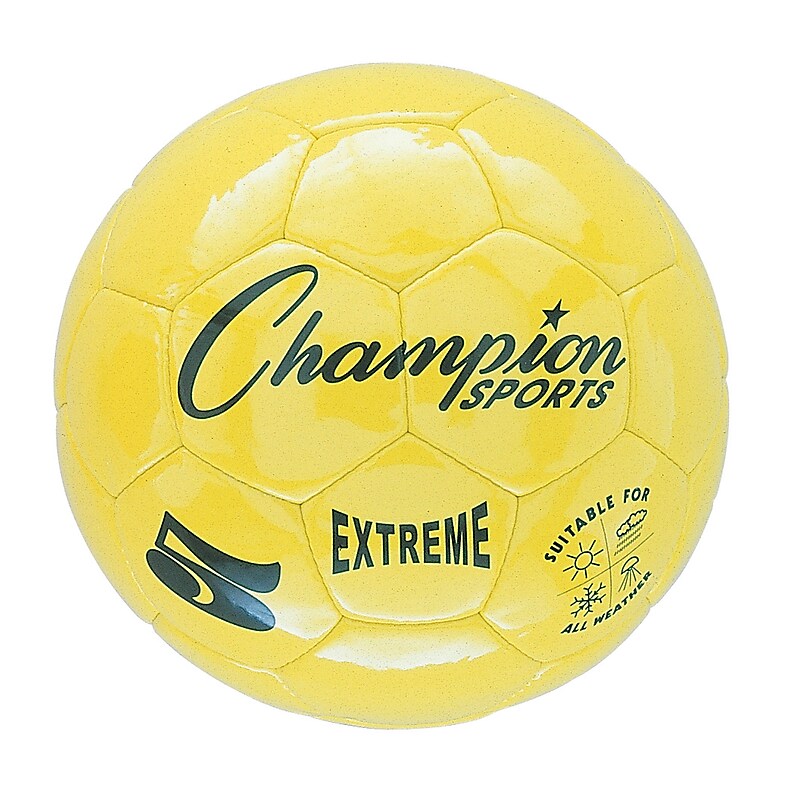 Champion Sports Extreme Size 5 Yellow Soccer Ball (CHSEX5YL) image 1