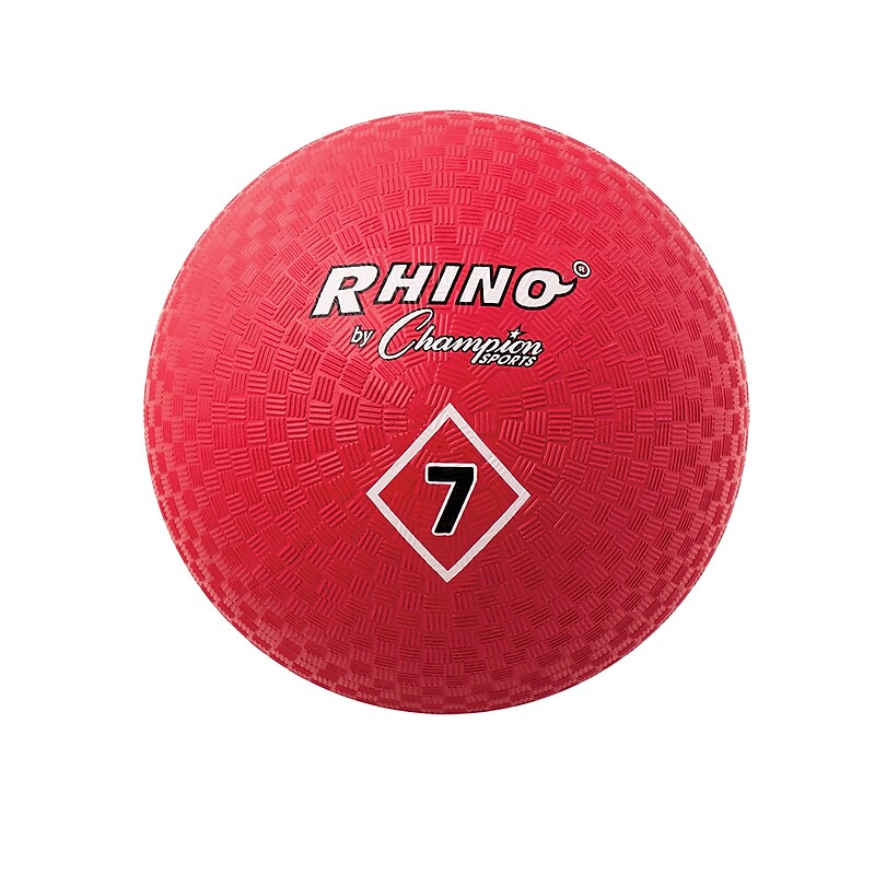 Champion Sport Rhino Playground Balls, 7", Red (CHSPG7RD) image 1