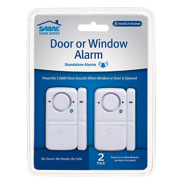 SABRE Door Handle Alarm, 2/Pack (SBCHSDWA2) | Staples