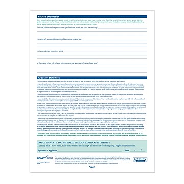 ComplyRight™ Michigan Job Application, Pack of 50 (A2179MI)