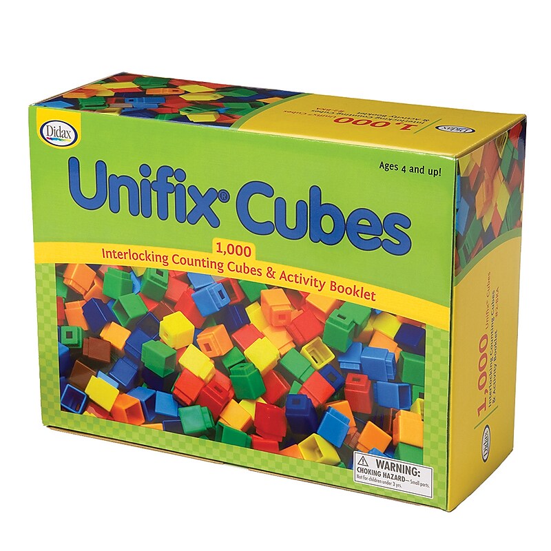 Didax UNIFIX Cubes, Grades K-6, 1000 ct. (DD-2BKA) image 1