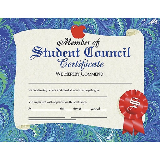 Hayes Member Of Student Council Certificate At Staples