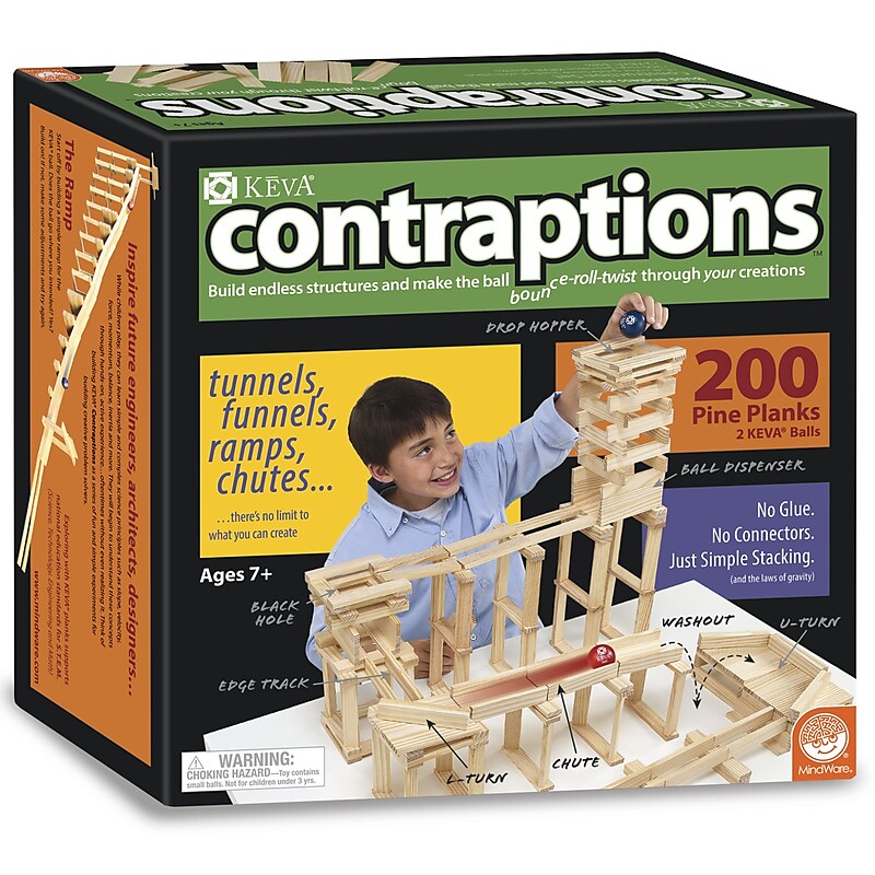 MindWare® KEVA Pine Planks Contraptions Building Set - 200 Pieces (MWA44156) image 1
