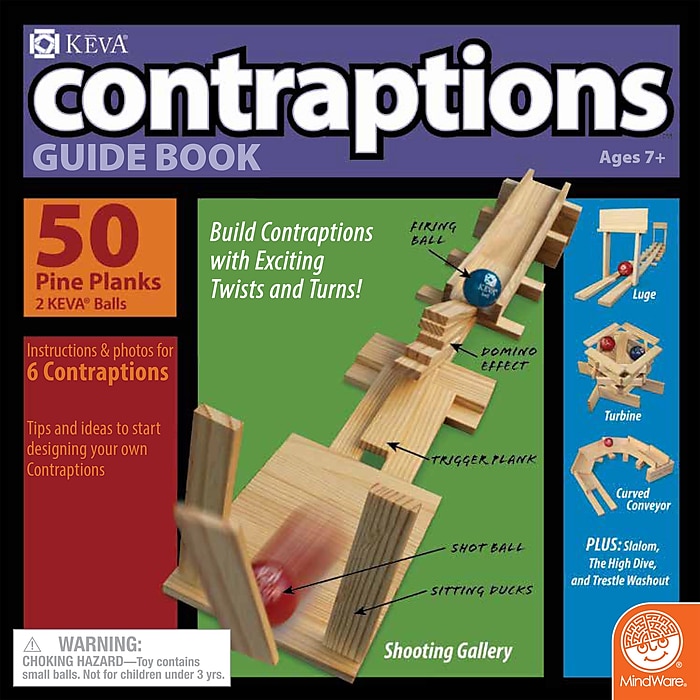 MindWare® KEVA Pine Planks Contraptions Building Set - 50 MindWare® KEVA Pine Planks Contraptions Building Set - 50