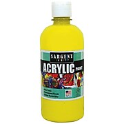 Sargent Art Acrylic Paint, Yellow, 16 oz. Squeeze Bottle (SAR242402)