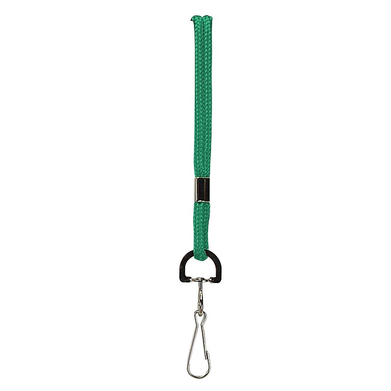 Baumgartens Standard Lanyard, Green, 24/Bundle (BAUM68906-24) image 1