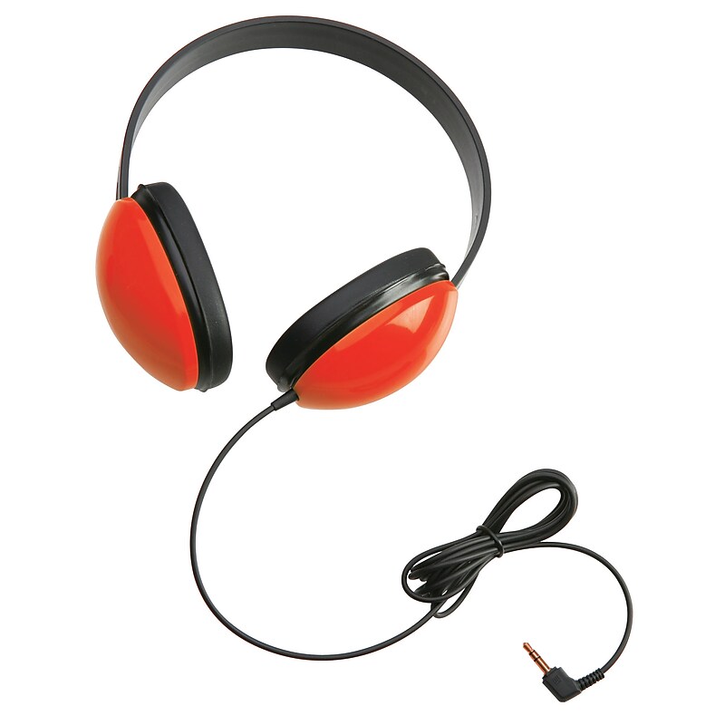 Califone Listening First Stereo Headphone Headphones, Red (2800-RD) image 1
