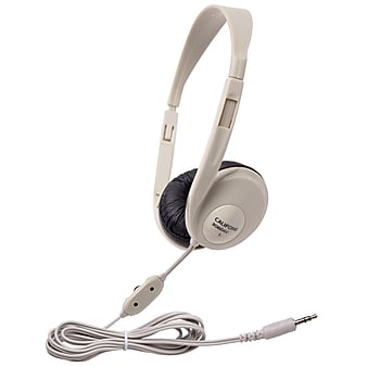 Califone Translucent Multimedia Stereo On-Ear Headphone, Silver (CAF3060AV)