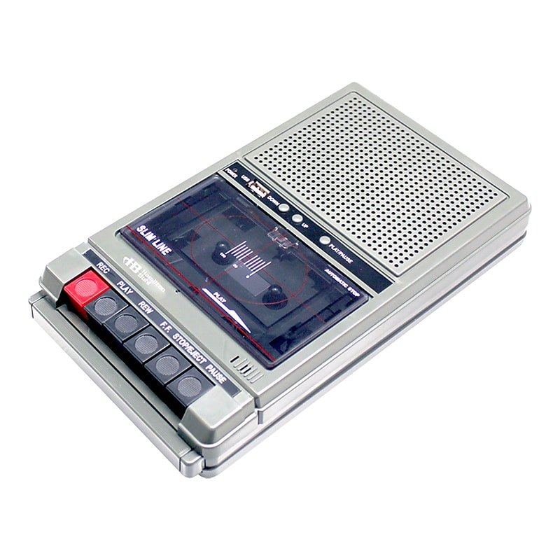 Hamilton Buhl Silver Wired/Wireless Classroom Cassette Player (HECHA802) image 1