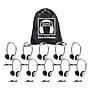 Hamilton Buhl HA2 Sack-O-Phones Wired Ambient Sound On-Ear Headphones, Gray, 10/Pack (HECSOPHA2)~#|#~m007116244_sc7