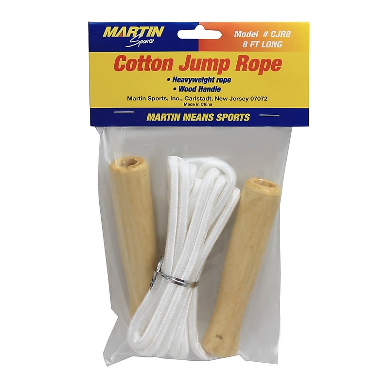 Martin Sports Cotton Jump Rope, 8", 6/Bundle image 1