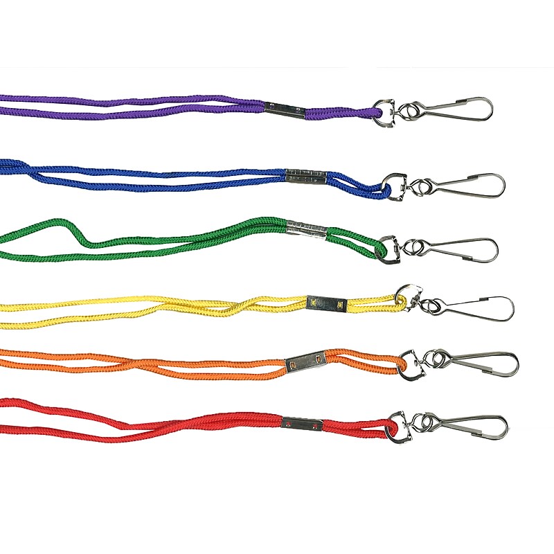 Martin Sports Equipment Lanyard, Assorted Colors, 12/Pack, 3 Packs/Bundle (MASL1AS) image 1