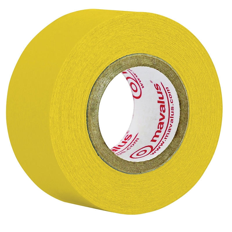 Mavalus® 1" x 360" Tape, Yellow, 6/Bd image 1