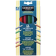 Sargent Art Watercolor Pencils, Assorted Colors, 12/Box (SAR227204)