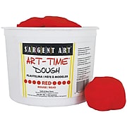 Sargent Art Art-Time Dough, Red, 3 lb. (SAR853320)