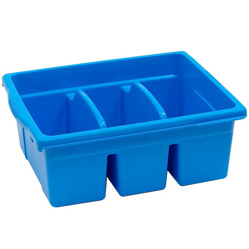Copernicus Educational Products Leveled Reading Large Divided Book Tubs, Blue (CEPCC4069B) image 1