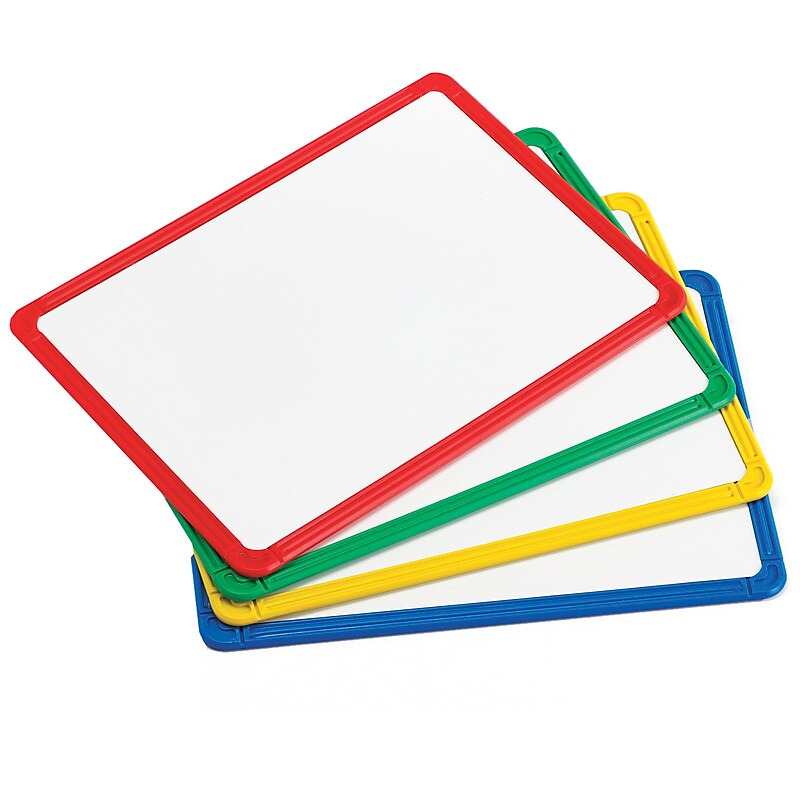 Learning Advantage Plastic Framed Metal Whiteboards, Set of 4 (CTU90564) image 1
