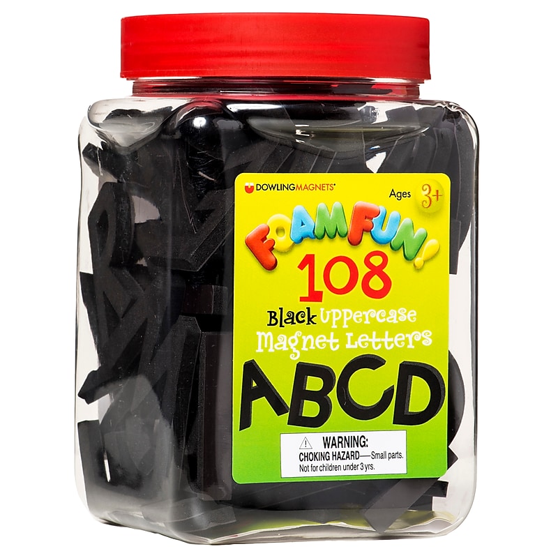 Uppercase Black Magnet Letters image 1