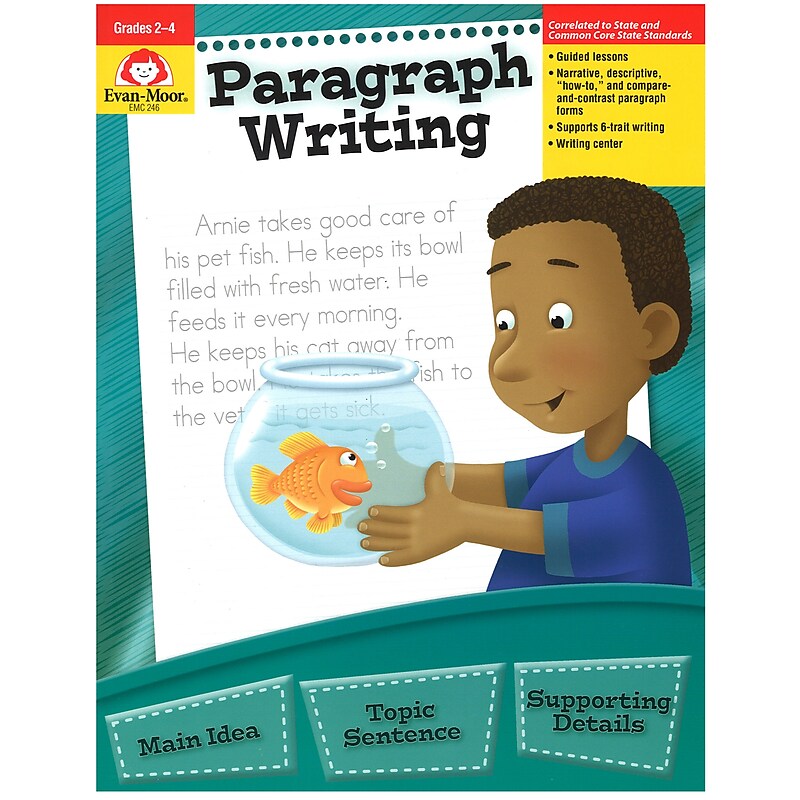 Evan-Moor Practice Paragraph Writing, Workbook, Grades 2-4 (EMC246) image 1
