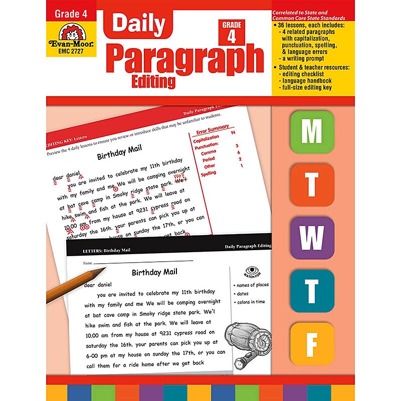 Evan-Moor® Daily Paragraph Editing, Grade 4 image 1
