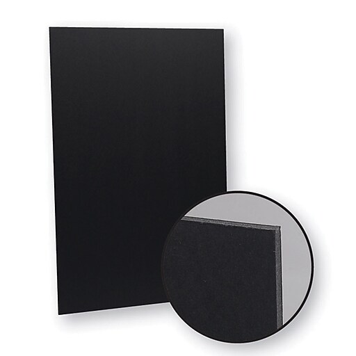 FLIPSIDE Black on Black Foam Board, 20" x 30", Matte Finish, Pack of 10