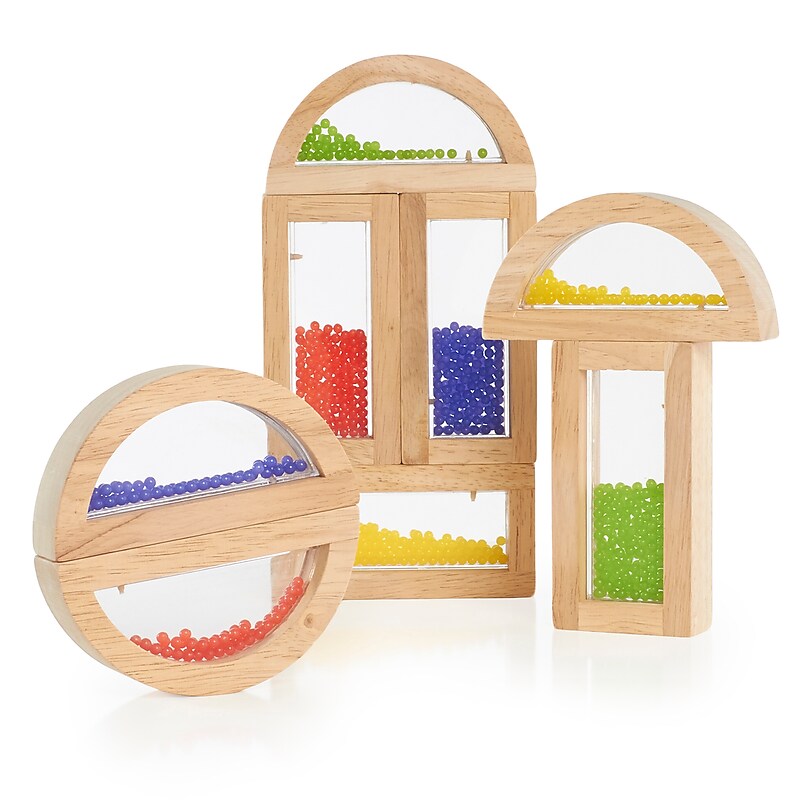 Guidecraft Rainbow Blocks, Crystal Bead, 8/Set (GD-3012) image 1