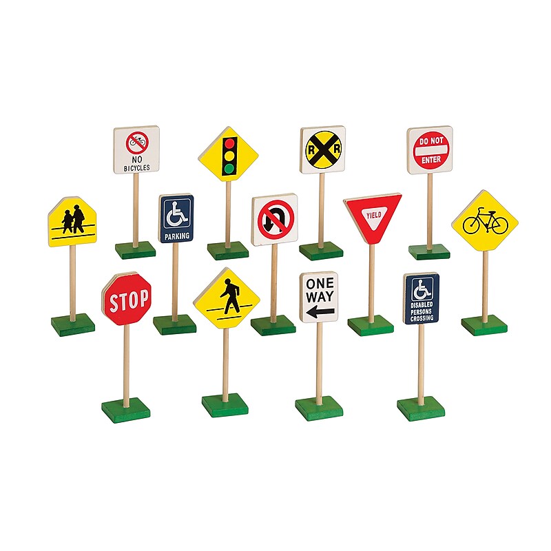 Block Play Traffic Signs, 7" image 1
