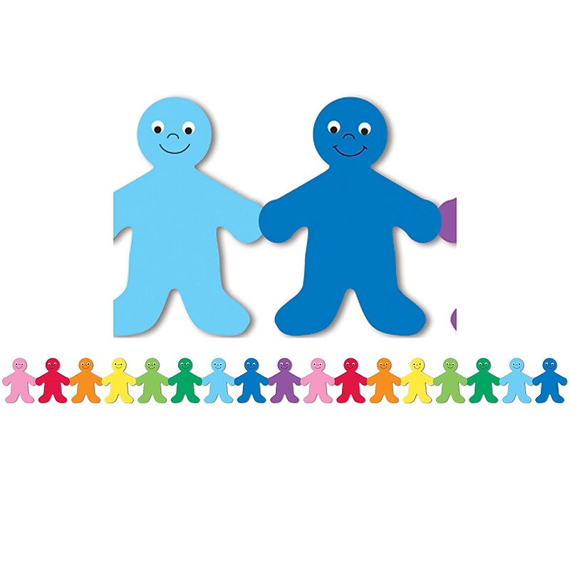 Rainbow People Mighty Brights™ Border, 3" x 36", 12/pkg image 1