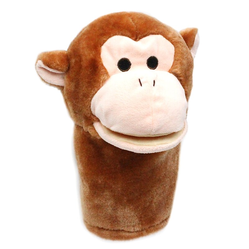 Get Ready Kids Big Mouth Puppets Monkey Hand Puppet, Brown (MTB210) image 1