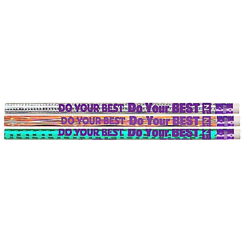 Musgrave Do Your Best On The Test Motivational Pencils, Pack of 12 (MUS1536D) image 1