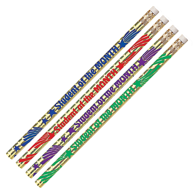 Musgrave® Student Of The Month Pencil, Assorted Colors, Pack of 144 (MUS2284G) image 1