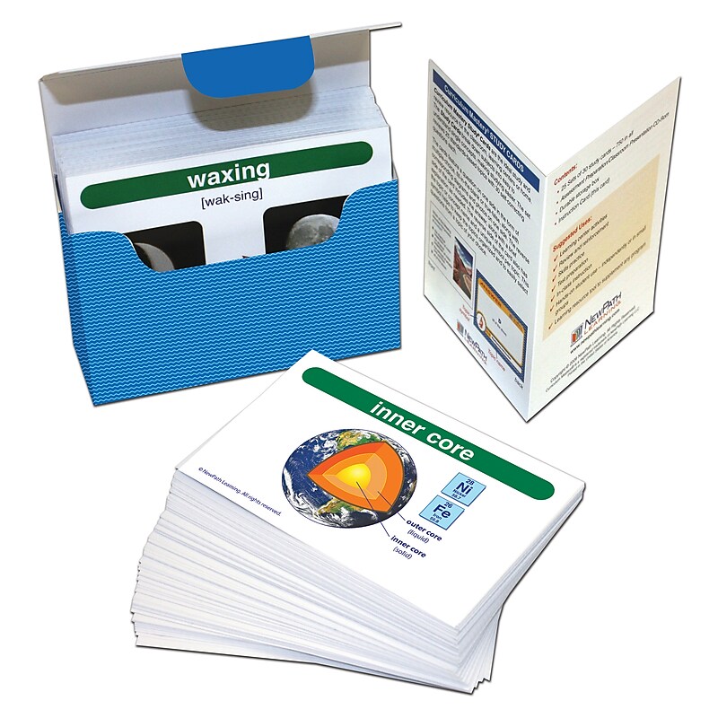Earth Science Vocabulary Builder Flash Card Set , 201/pack (NP-446018) image 1