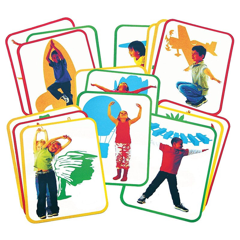 Roylco Body Poetry Yoga Cards, 16 Cards/Set (R-62011) image 1