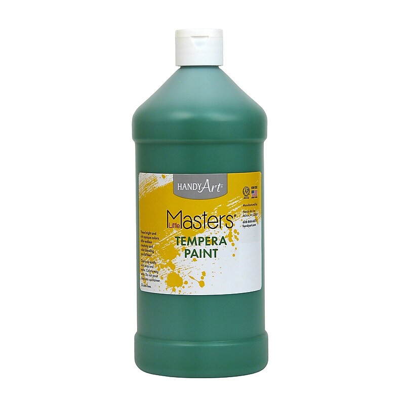 Handy Art Little Masters Tempera Paint, Green, 32 oz. (RPC203745) image 1