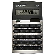 Victor Technology Metric Conversion Calculator, VCT907, 10 digit, silver and black design