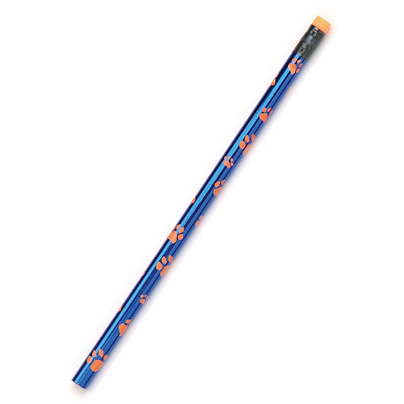 J.R. Moon Thermo Paw Prints Motivational Pencil, Pack of 12 (JRM7440B) image 1