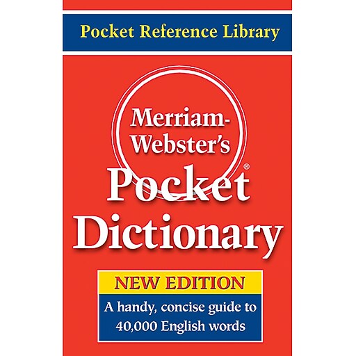 Shop Staples for Pocket Dictionary,40000 Entries,416 Pages,31/2"x53/8