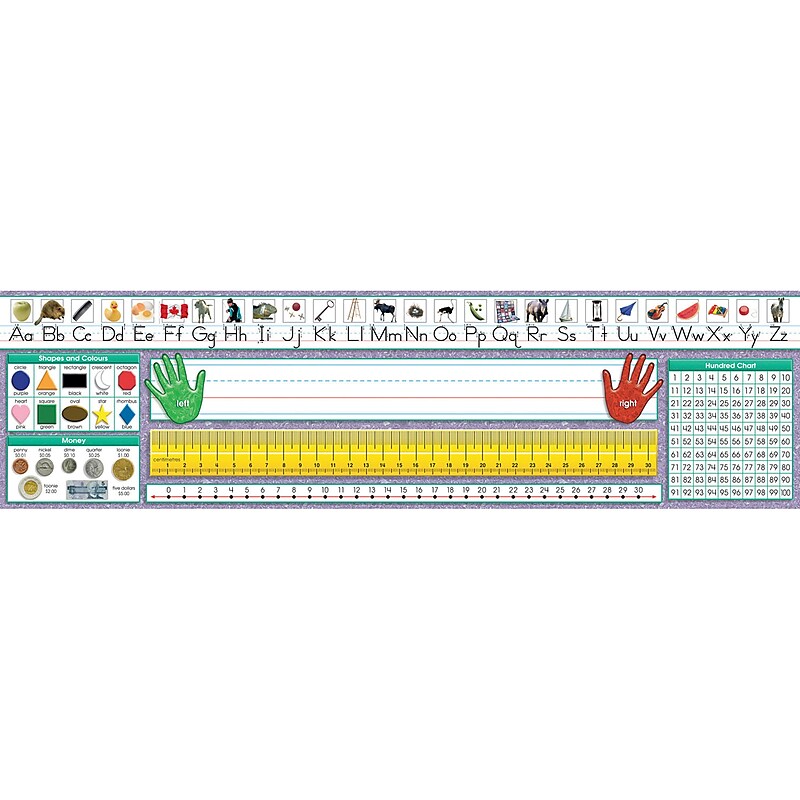 North Star Teacher Resources Canadian Traditional Manuscript School Name Plates, 19" x 5", 36/Pack (NST9020) image 1